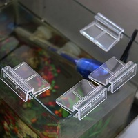 Clips en acrylique pour aquarium 5/6/8/10/12 mm, supports de couverture en verre, supports transparents pour couverture de réservoir à poissons, accessoires pour aquarium