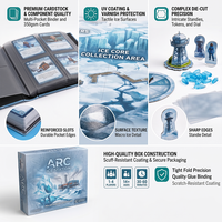 Jeu de société d'aventure fantastique avec cristaux en résine G7 Master Window Patching, édition de luxe avec étui rigide à couvercle amovible