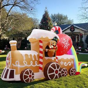 Decoración Navideña Inflable Gigante, Santa Claus Escalando, Decoración Navideña para Exteriores, Santa Claus Inflable con Luz LED Escalando la Pared con Bolsa de Regalos - Product Image 3