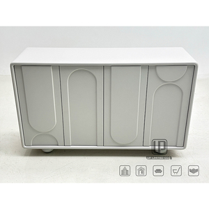Small Storage Solid Wood <b>White</b> Shoe Cabinet Furniture Rectangle Console Cabinet for Hotel Apartment Living Room <b>White</b> Shoe Cabin - Product Image 2