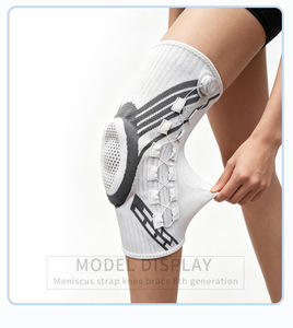 Rodillera de neopreno ajustable con estabilizadores laterales, soporte de rodilla con botón, compresión transpirable, antideslizante, unisex, <span class=keywords><strong>para</strong></span> entrenamiento de rodilla - Product Image 2