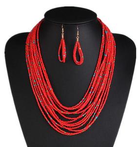 <strong>Fashion</strong> <strong>Jewelry</strong> <strong>Set</strong> for Women Beads Necklace and Earrings <strong>Set</strong> Bohemian Style Beads <strong>Jewelry</strong> <strong>Set</strong> CDN00165 - Product Image 5