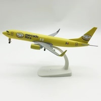 Modèle d'avion Westjet B737 en alliage métallique moulé sous pression de 20 cm, avion hautement répliqué pour la décoration de bureau à domicile, collection ou cadeau