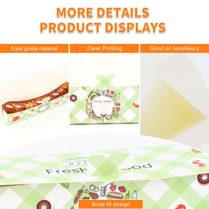 Oem לוגו מותאם אישית מזון כיתה נייר אריזה תיבת סגנון קוריאני כריך חם כלב תירס מקל takeawway עבור חטיפים - Product Image 4