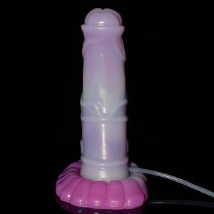 FAAK <span class=keywords><strong>23</strong></span> <span class=keywords><strong>cm</strong></span> Flexible Silicone Énorme Taille Cheval Pénis Pulvérisation D'eau Gode Coq Réaliste Chien Coq Conception pour Femme - Product Image 3