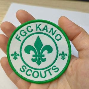 Manufacturer Non Woven Fabric Badges Hat Embroidery Logo Label Own Custom Design <b>Iron</b> on Woven Patches for Clothing - Product Image 2