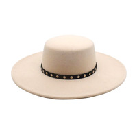 Chapeaux Fedora d'hiver vintage élégants Chapeaux melon cloche Velour Melon Flat Top Wide Brim Hats for Casual Outdoor