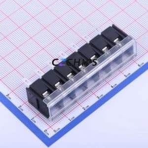 KF38H-8.25-7P Barrier Terminal Block Through hole Component (THT),P=8.25mm Connector With Cover Plate 8.25mm 1x7P Straight Pin - Product Image 1