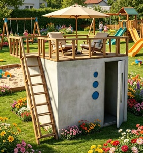 Casa Modular Reforzada <span class=keywords><strong>de</strong></span> Hormigón, Resistente a Daños, con <span class=keywords><strong>Terraza</strong></span> y Invernadero Multifuncional <span class=keywords><strong>para</strong></span> Exteriores - Product Image 4