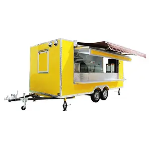 Commercial Electric Mobile Kitchen Coffee Food Van Trailer Ice Cream catering trailer Mobile Fast Food Truck Vans For Sale