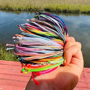 Bracelet et chevillère <span class=keywords><strong>Pura</strong></span> <span class=keywords><strong>Vida</strong></span> personnalisés d'été, faits à la main, réglables, étanches, en corde - Product Image 2