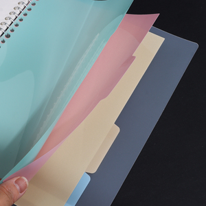 Carpeta de hojas sueltas personalizable del fabricante, cuaderno de diseño sencillo <span class=keywords><strong>con</strong></span> logotipo, tamaño de carta de tapa dura PP para oficina en casa y negocios - Product Image 2