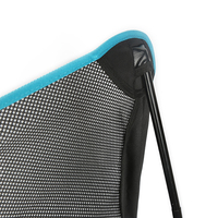 Nouvelle Arrivée Chaise Lune Pliante Portable Bleue Durable à Hauteur Réglable pour Camping et Plage, Design Moderne en Tissu Oxford
