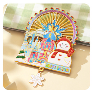 Imanes de Refrigerador Metálicos con Purpurina Personalizados OEM/ODM, Imanes Promocionales para Publicidad en Refrigeradores - Product Image 3