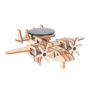 Individuelles Mini-Puzzle zum Zusammenbauen und Dekorieren DIY Kinderspielzeug Flugzeugmodell Solar-Bildungsset - Product Image 4