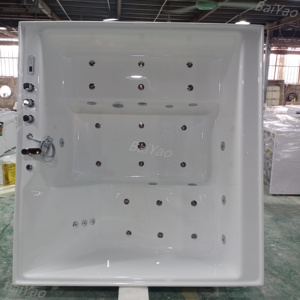 Thời trang sang trọng nhúng massage 2 người Spa jakuzzi ngầm Drop-in bồn tắm nước nóng với Bong Bóng Tắm Spa trong nhà & Ngoài trời yjacuzzi - Product Image 6