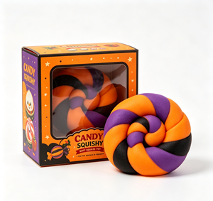 Ensemble de jouets moelleux Halloween Citrouille et Fantôme, jouets anti-stress souples pour cadeaux de fête, événements et promotions - Product Image 1