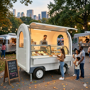 Nouvelle remorque alimentaire fermée USA, chariot à hot-dogs, camion-restaurant, remorque de vente au détail, remorque à glace, boutique de pizzas, café d'hôtel, glaces, maïs et plus - Product Image 2