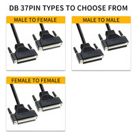Câble d-sub 37pin Db37 mâle à femelle adaptateur pour machine d'impression câble Db37 37pin
