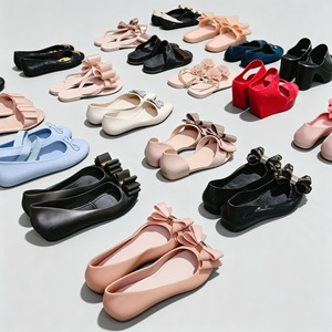 Sandalias Planas para Mujer, Zapatos Planos Tipo Bailarina con Punta Cerrada y Lazo - Product Image 4