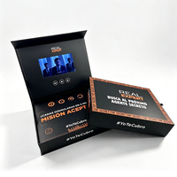 Caja de Regalo Personalizada con Pantalla LCD, Empaque Rígido de Lujo para Campañas de Marca y Promociones de Marketing Interactivo