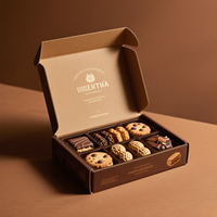 Boîtes en Carton Alimentaire Personnalisées Écologiques Pliables pour Gâteaux Biscuits Cookies
