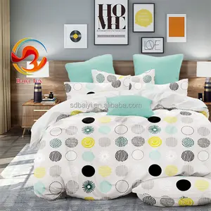 Professional wholesale Manufacturer New Design Bedding 3-piece For Home textile Printed Quilt Cover Set pillowcase high quality