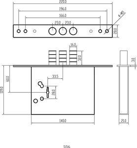قفل مورتيس ثلاثي المسامير للأبواب الخشبية والفولاذية مع مفاتيح هيكلية - Product Image 5