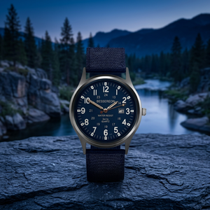 Reloj de Cuarzo para Hombre de Alta Calidad con Logotipo Personalizado, Estilo Militar, Correa de Nailon Tejida, Reloj de Campo, Fabricante de Marca Privada, Venta al Por Mayor - Product Image 2