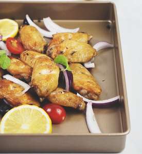 Moule à gâteau en métal écologique de 11 pouces avec plaque en acier de 1,5 mm pour une cuisson et un rôtissage au <span class=keywords><strong>four</strong></span> sécurisés - Product Image 6