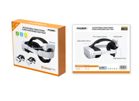 Tali Kepala VR DOBE yang Dapat Disesuaikan dengan Baterai Eksternal 5000mAh yang Dapat Diganti untuk Aksesori VR Meta Quest 3 3S Pengisian Cepat