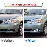 Feux avant de voiture très vendus, feux de pare-chocs avant, feux de jour LED de rechange pour Toyota Corolla berline 2005-2008
