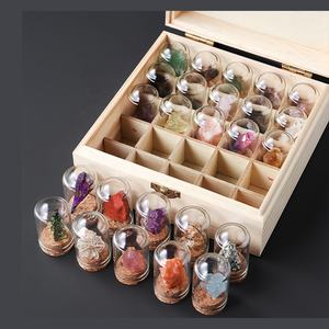 Set di Bottiglie con Mini Cristalli Grezzi Naturali per Meditazione e Decorazione Casa - Product Image 3