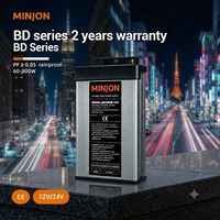 MINJON Alimentation LED Extérieure Haute Qualité 500W 12V 41.6A Étanche à Sortie Unique Transformateur AC-DC pour Bande LED CE