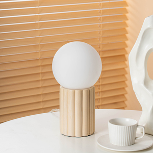 Đèn bàn cho phòng khách Hiện Đại Đèn gốm với bóng râm màu trắng ven biển màu xanh cạnh giường ngủ Đèn đầu giường cho phòng ngủ nhà văn phòng - Product Image 3