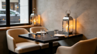 Lanterne en verre en acier inoxydable, porte-bougie décoratif, compatible avec les lumières LED pour mariage, patio, décoration de la maison