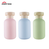 Botella de Plástico de 100 ml para Champú Líquido, Colorida, con Tapa Abatible - Juego de Botellas Portátiles y Exprimibles para Cosméticos y Cuidado Personal