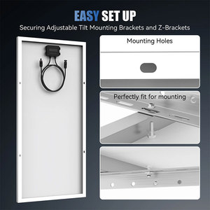 Ngoài trời tấm pin mặt trời điện 100W 300W 400W 500W 600W Trung Quốc giá rẻ giá nhà sử dụng quang điện tấm pin mặt trời để bán - Product Image 6