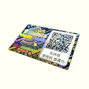 Stampa personalizzata ologramma adesivo Anti adesivo fustut 3D etichetta di sicurezza olografica etichetta adesiva personalizzata in vinile