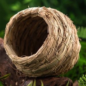Nido <span class=keywords><strong>de</strong></span> Casa <span class=keywords><strong>de</strong></span> hierba tejido a mano para periquito, pájaro, loro, pollo, eclosión, dormir, descansar, poner <span class=keywords><strong>huevos</strong></span>, estera <span class=keywords><strong>de</strong></span> paja Natural - Product Image 3