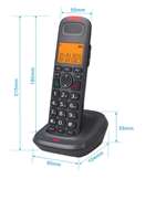 Téléphones sans fil DECT extensibles DLNA D1015 TAM avec amplificateur, interphone gratuit, 3 groupes, numéroteur rapide à une touche