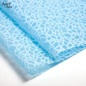 Aierflorist New Non-woven Embossed Customized Flower Wrapping Paper Leaf vein color non-woven flower paper for packing