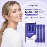 Özel Marka Programı Mor Ağız Çalkalama Suyu, OEM ODM Özel Tasarım Poşetler, Ferahlatıcı Nane Peroksit İçermeyen Nazik 12ml 20'li Paket