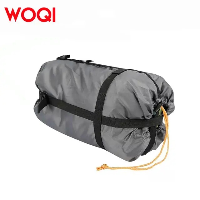 WOQI einzelperson tragbarer aufblasbarer anti-rollover-nylon-schlafsack für erwachsene warme hängematte camping und wandern im freien reise