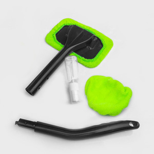 Windshield <b>Clean</b> Telescopic Pole Double Sided Glass Cleaner With Long Handle <b>Window</b> Brush <b>Set</b> - Product Image 3