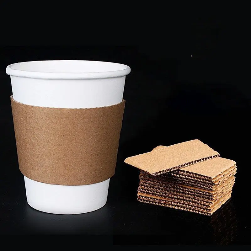 Pappbecher Hülle Hersteller Großhandel kunden spezifischen Druck kpop Einweg biologisch abbaubare Papier Kaffeetassen Hüllen