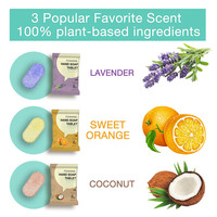 Tablettes de savon moussant naturel multi-usages, feuilles de savon solides écologiques, biodégradables et à dissolution rapide pour le lavage des mains, lot de 12