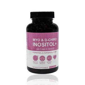 Capsules de Myo-Inositol et D-Chiro-Inositol, rapport 40:1, complément de soutien pour le syndrome des ovaires polykystiques (SOPK) avec folate et vitamine D3, pour la fertilité et l'équilibre hormonal - Product Image 1