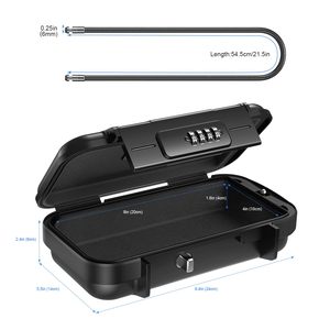Outdoor Travel Waterproof Password Mobile Phone <b>Box</b> Digital Transparent Combination Portable Safe Beach Travel Safe <b>Lock</b> <b>Box</b> - Product Image 3