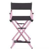 Chaise de maquilleur professionnelle pliable robuste 150 kg - Chaise de réalisateur portable en aluminium avec logo personnalisé